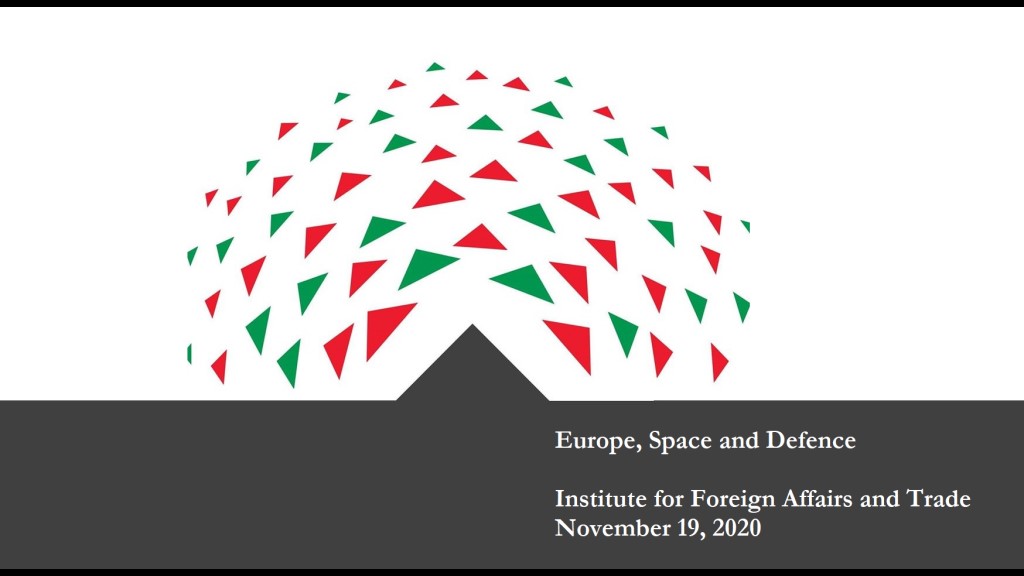 Europe, Space and Defence – online lecture