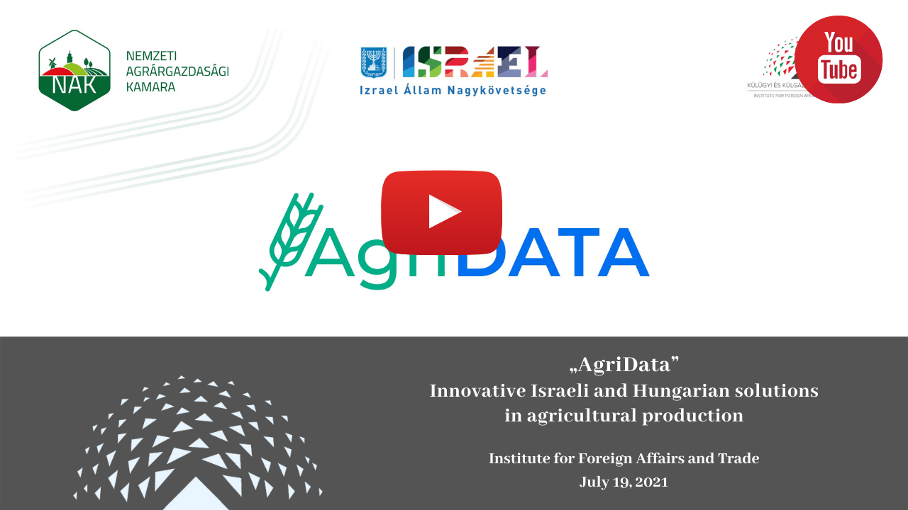 „AgriData” – Innovative Israeli and Hungarian solutions in agricultural production