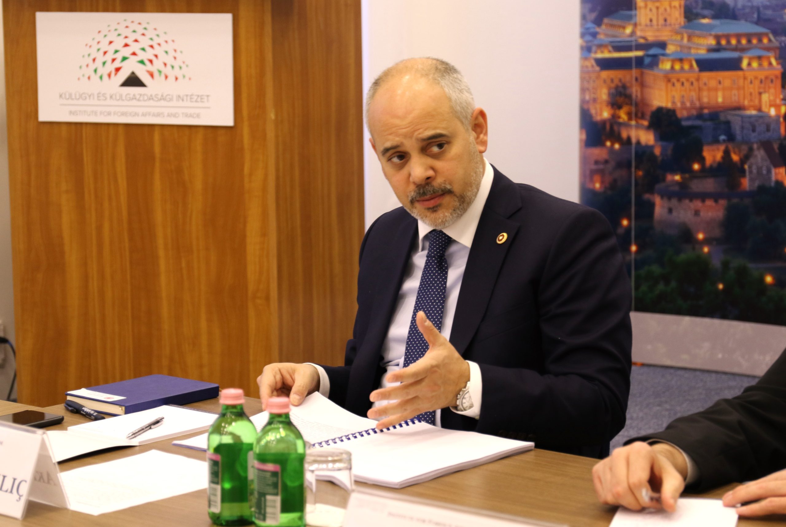 The lecture of Çağatay Kılıç at the Institute for Foreign Affairs and Trade