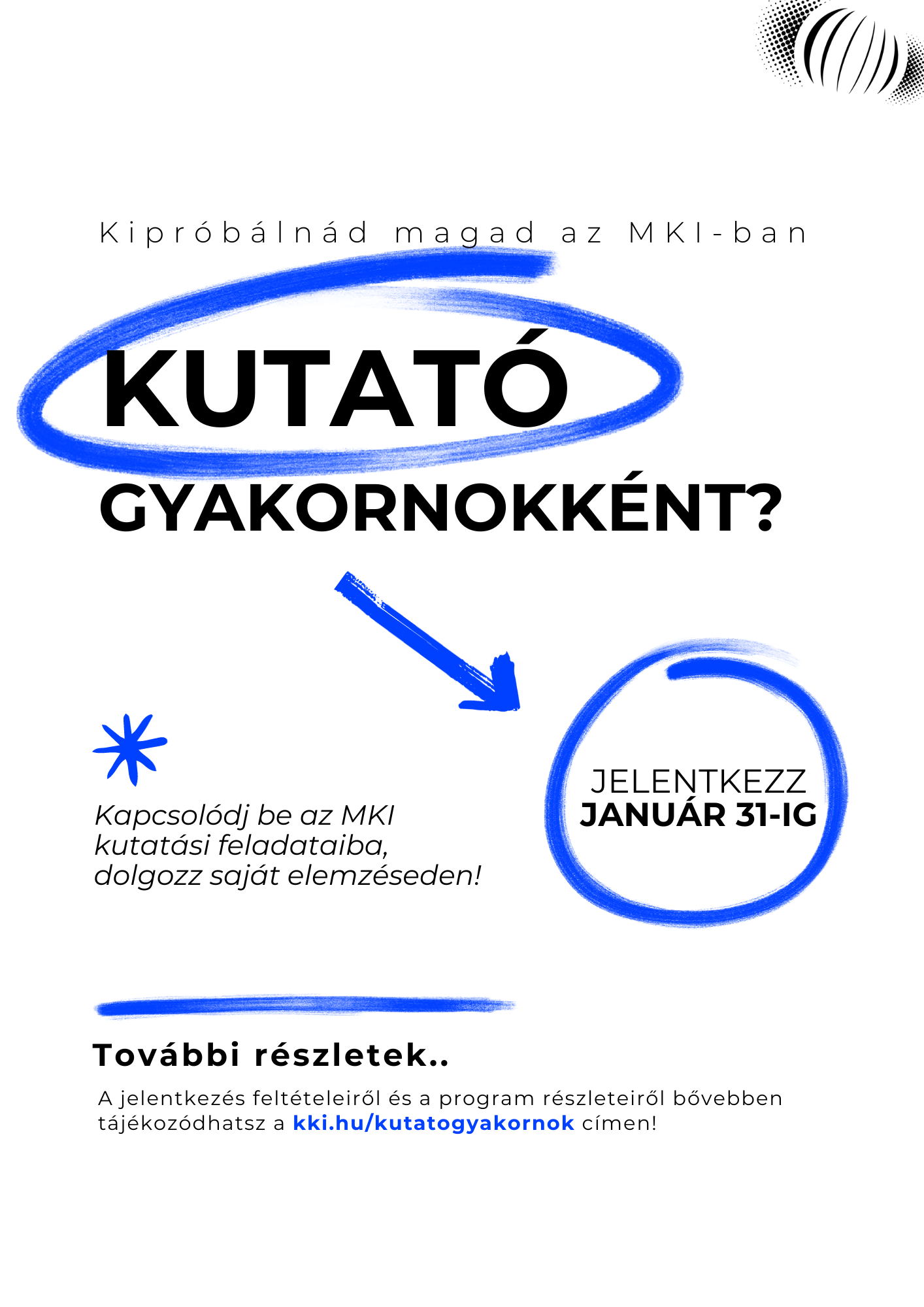 MKI – Kutatói Gyakornoki Program