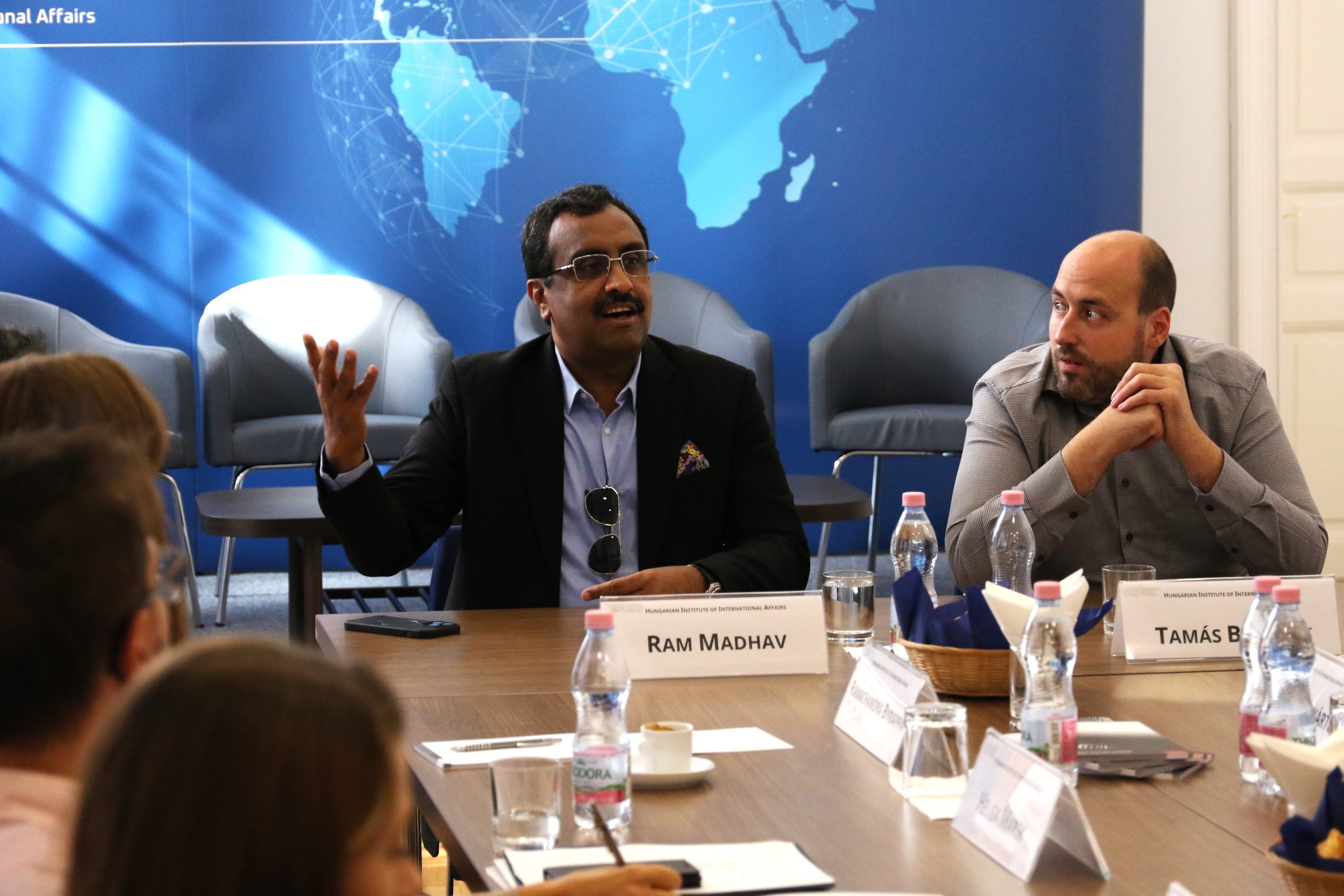 Ram Madhav, a BJP vezetője az MKI-ban