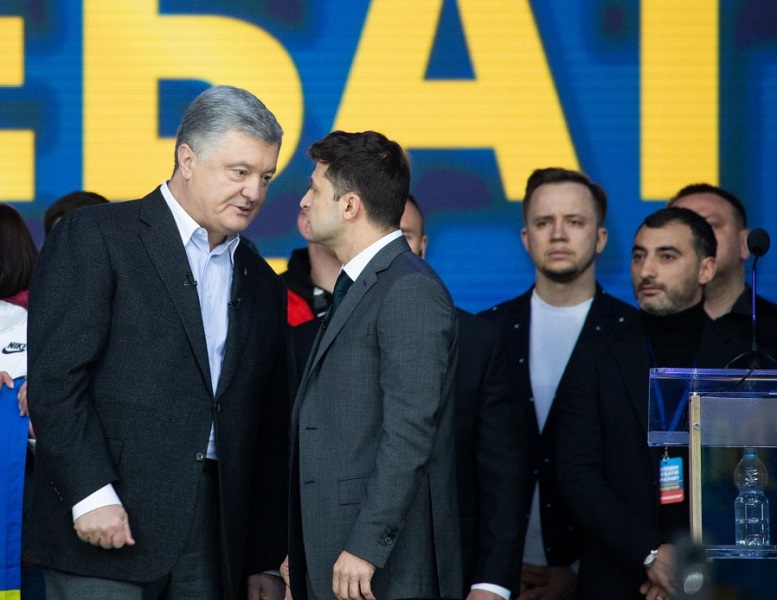 Battle of Presidents: Volodymyr Zelensky vs. Petro Poroshenko